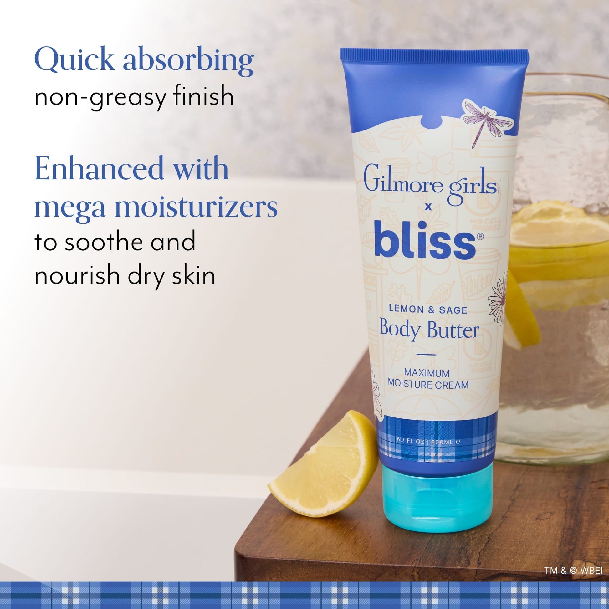 Gilmore Girls x Bliss Lemon & Sage Body Butter Maximum Moisture Cream
