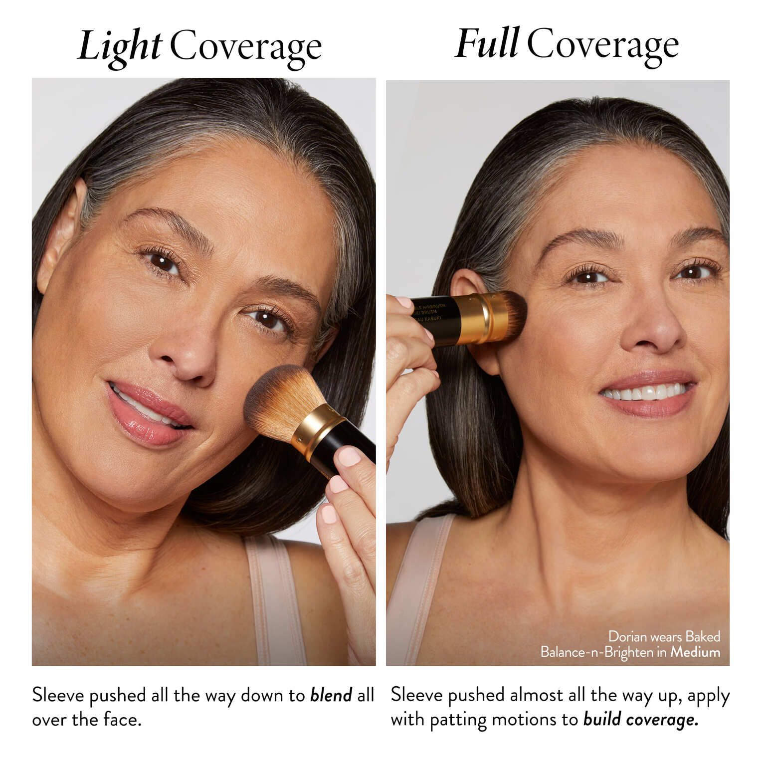 Retractable Airbrush Kabuki Brush